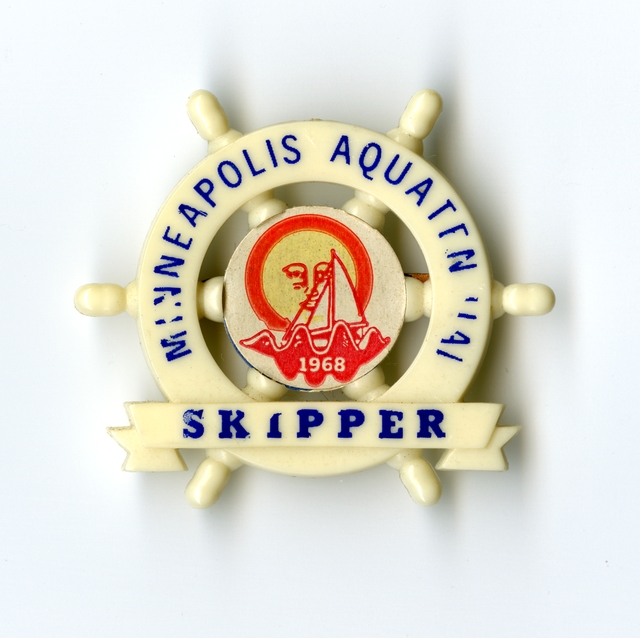 1968 Minneapolis Aquatennial Skipper pin