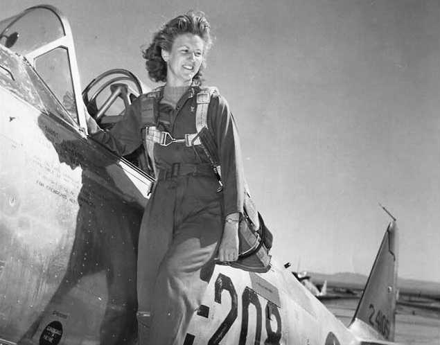Photograph of Women Airforce Service Pilot (WASP) Betty Strohfus, ca. 1940s.