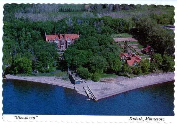Glensheen from the air, undated.