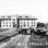 Black and white postcard picturing the dedication of Stephens Hall, with James J. Hill, in 1908. 