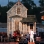: Garrison Keillor and the Guy’s All-Star Shoe Band on stage at the 2011 Minnesota State Fair before a live performance. 