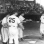 Chick Simunek is greeted at home plate after hitting a grand slam during a June 20, 1951 game at Rox Stadium, 1951.