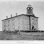 Black and white photograph of Old Main, the first building at Gustavus Adolphus College, St. Peter, 1877.