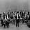 Black and white photograph of the St. Paul Chamber Orchestra on stage, ca. 1959.
