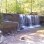 Nerstrand Big Woods State Park’s Hidden Falls, date unknown. Prairie Creek flows over the broad limestone ledge. The pool below the falls was at one time a favorite swimming spot. Used with the permission of Rice County Historical Society.