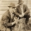 Photograph of Bert Onsgard with Billy the deer, Lake Superior Zoo, 1923.