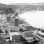 Black and white photograph of Red Wing riverfront including remnants of Red Wing Mills, c.1885. 