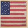 Color image of Eleventh Minnesota national battle flag.