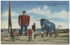 Paul Bunyan and Babe the Blue Ox postcard