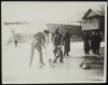 Action shot of curling on the Mississippi River