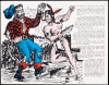 Postcard illustration of Nanabozho fighting with Paul Bunyan