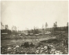 Black and white photograph of first mine on Mesabi Range, near Mountain Iron, c.1892.