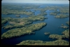 Overhead view of Voyageurs National Park