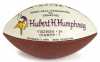 Color image of the Minnesota Vikings game ball presented to Hubert Humphrey, 1976.