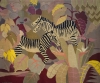 Zebra Tapestry, 1928. Tapestry by Clara Mairs.