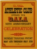 Color image of a St. Paul Athletic Club Fiftieth Anniversary fold-out brochure with promotional button and mailing envelope, c.1968.