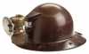 Iron miner's helmet with lamp