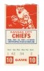 Paper ticket to football game between the Minnesota Vikings and the Kansas City Chiefs, 1981.