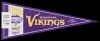 Color image of a Felt Minnesota Vikings pennant commemorating the team's final season at the Hubert H. Humphrey Metrodome, distributed at the final football game at the Dome on December 29, 2013.