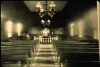 The interior of the Swedish Evangelical Lutheran Church (Our Savior’s Lutheran Church), Ham Lake. Photographer and date unknown. Anoka County Historical Society object ID# 236.1.06.