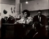 Black and white photograph of an AIM-organized Forum on Police Brutality, ca. 1968.