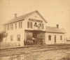 Black and white photograph of the Sherman House Hotel, Waconia, c.1890.