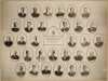 Black and white photo collage of the Consistory Class of Winona Ancient and Accepted Scottish Rite, 1908.