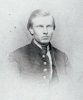 Black and white photograph of Luman O. Tanner, private, Second Company of Minnesota Sharpshooters, c.1862. 