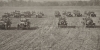 Black and white photograph of a column of fours formation at Camp Lakeview, Lake City, Minnesota, September, 1918.