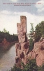 Colorized post card view of Devil’s Chair, Dalles of the St. Croix, 1910.