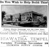 Charity-ball announcement featuring the proposed new facility for the Crispus Attucks home. The Appeal, November 11, 1911.