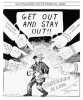 Black and white anti-I.W.W. cartoon printed in the Duluth News Tribune on July 5, 1916.