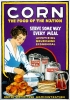Color image of a poster encouraging women to replace wheat products with corn, c.1917. 