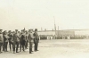 Black and white photograph of Governor Burnquist with officers of the Minnesota Home guard and Motor Corps, c.1918.