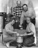 Black and white photograph of civil defense instructor training, 1962.