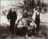 The Dakota leader Good Thunder (seated) and his family. Photographed at the Lower Sioux Dakota community in Redwood County c.1900.