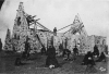 Black and white photograph of St. John's Church at Indian agency near Morton