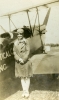 Black and white photograph of Klingensmith before her first flight, 1928.