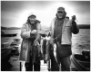 Minnesota Governor Karl Rolvaag and Iowa Governor Harold E. Hughes at the walleye opener at Gunflint Lake, May 15, 1965.