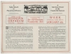 Inside spread of a pamphlet promoting the fiftieth anniversary performance by long time stage partners James McIntyre and Thomas Heath. The pamphlet celebrates the longevity of the duo as well as the quality of their blackface minstrel shows. From the Minnesota Historical Society pamphlet collection, St. Paul.