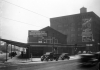 Black and white photograph of the combined passenger depot for the MN&S at Minneapolis, 1937.