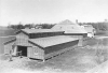 Black and white photograph of a 4-H Club Building on the Murray County Fairgrounds in Slayton, 1936.