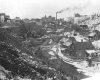 Black and white photograph of Swede Hollow, St. Paul, c.1910.