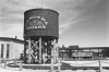 Black and white photograph of the Bandana Square shopping complex, 1984. Photograph by Kay Shaw.