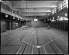 Black and white photograph of the gymnasium in the St. Paul Athletic Club, c.1925. Photograph by Charles P. Gibson.