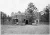 Photograph of the Elephant House at the Duluth Zoo, ca. 1940.