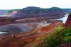 The Hull-Rust-Mahoning mine in Hibbing, Minnesota, is the largest open-pit iron mine in Minnesota. As of 2020, material is still mined from the complex by Hibbing Taconite, or HibTac. Photograph by Wikimedia Commons user Chipcity, August 7, 2010. CC BY-SA 3.0.