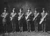 Black and white photograph of a Minnesota Home Guard Band, c.1918.
