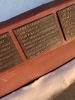 Names on the base of the Iron Man Memorial