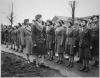 Major Charity E. Adams and Captain Mary Kearney inspect the 6888th